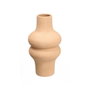 GIFTDECOR Jarrón Curvas 34cm Tierra