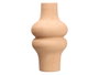 Giftdecor Jarron Curvas Marron Ceramica 35 cm (Set de 4)