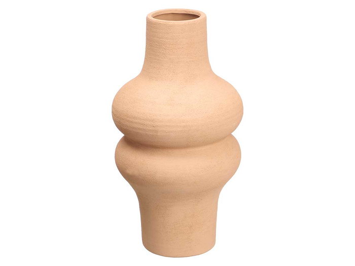 Giftdecor Jarron Curvas Marron Ceramica 35 cm (Set de 4)