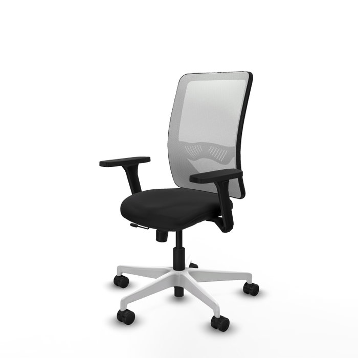 PIQUERAS Y CRESPO Silla de oficina Zulema con mecanismo Sincro/Traslack, Negro y Blanco PIQUERAS Y CRESPO Silla de oficina Zulema con mecanismo Sincro/Traslack, Negro y Blanco