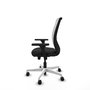PIQUERAS Y CRESPO Silla de oficina Zulema con mecanismo Sincro/Traslack, Negro y Blanco