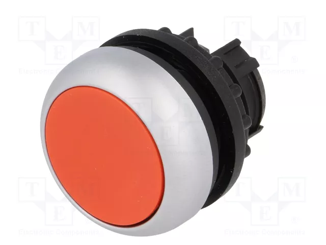 Eaton M22-DR-R Interruptor de botón plano rojo rastante