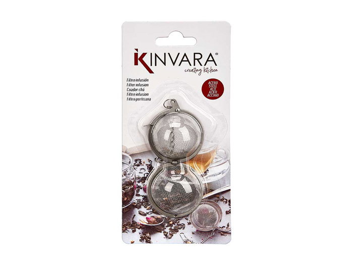 Kinvara - Cápsula de Acero Inoxidable para Infusiones, Dimensiones: 10 x 2.5 x 4.5 cm, Color Metal (Set de 24)