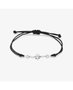 Radiant Pulsera Estrellas Silver STARS Negro