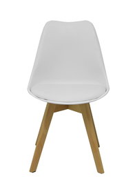 Silla Don Rodrigo de PVC color Blanco. Sin brazos