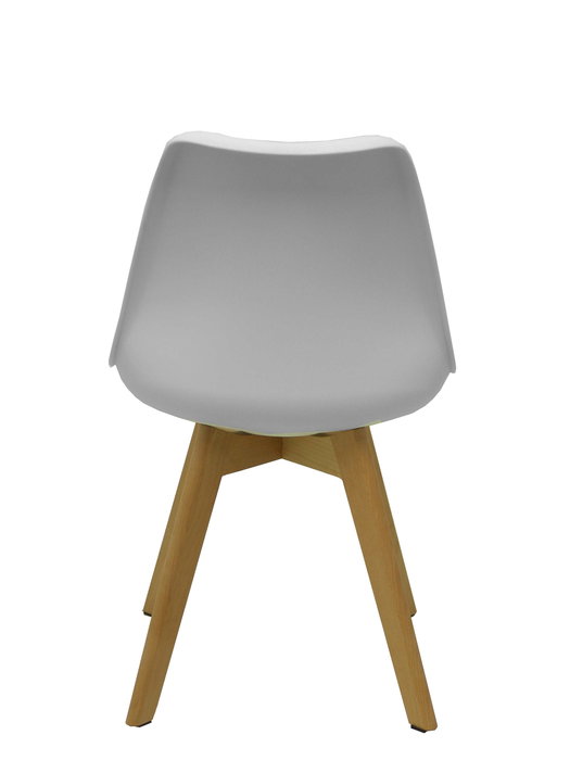 Silla Don Rodrigo de PVC color Blanco. Sin brazos