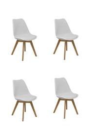 Silla Don Rodrigo de PVC color Blanco. Sin brazos