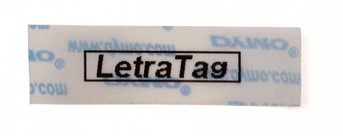 Dymo Cinta LetraTag 12mm x 4m Negro sobre Transparente