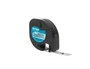 Dymo Cinta para Rotuladora LetraTag 12267 Negro sobre Transparente 12mm x 4m