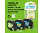 Dymo Cinta para Rotuladora LetraTag 12267 Negro sobre Transparente 12mm x 4m