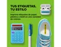 Dymo Cinta para Rotuladora LetraTag 12267 Negro sobre Transparente 12mm x 4m