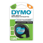Dymo Cinta LetraTag 12mm x 4m Negro sobre Transparente