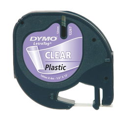 Dymo LetraTAG Tape / 12mm x 4mTransparant