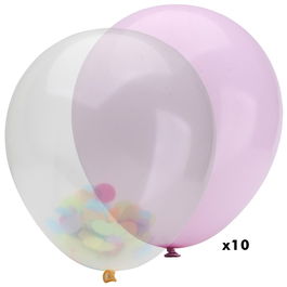 Party Time 10 Globos Confetti XL Party Time