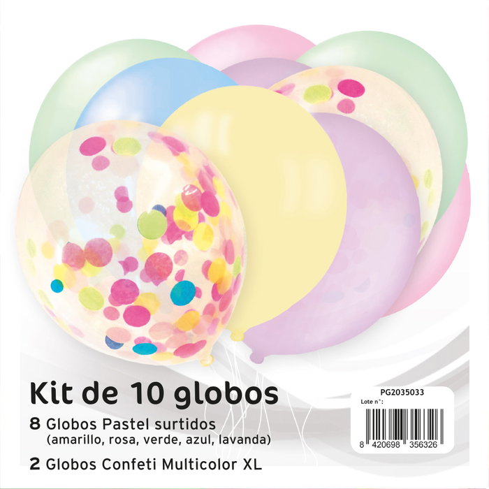 Party Time 10 Globos Confetti XL Party Time Party Time 10 Globos Confetti XL Party Time