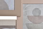 DKD Home Decor Marco Multifoto Urban Melocoton Beige Mdf Cristal 9 Fotos 50 x 58 cm (6 Unidades)