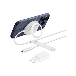 Belkin UltraCharge Ladepad WIA014kqWH Cargador Inalámbrico Qi2 25W con Adaptador AC Tipo C Interior Blanco