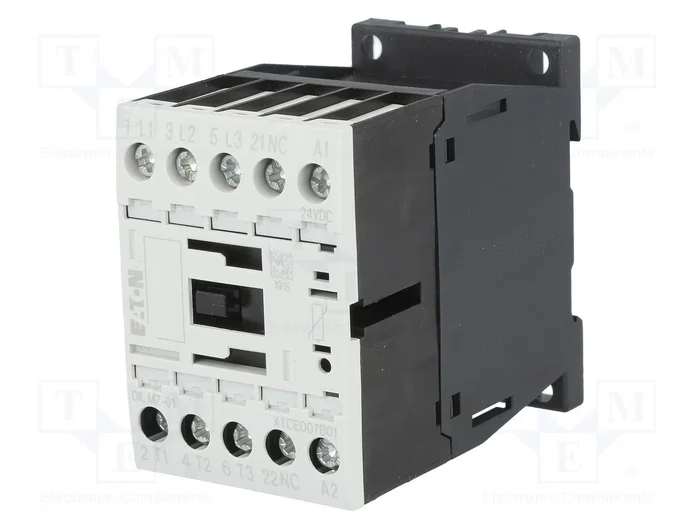 Eaton DILM7-01 Relé de protección 3p+1 3kW 400V AC3 DC 24VDC Eaton DILM7-01 Relé de protección 3p+1 3kW 400V AC3 DC 24VDC