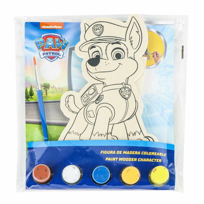 Cerdá Figuras Paw Patrol para Colorear de Madera, Azul Cerdá Figuras Paw Patrol para Colorear de Madera, Azul