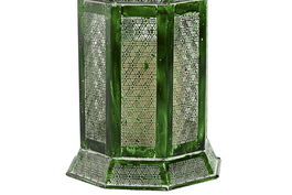 DKD Home Decor Farola Oriental Verde Metal 23 x 57 x 23 cm Set de 2
