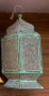 DKD Home Decor Farola Oriental Verde Metal 23 x 57 x 23 cm Set de 2