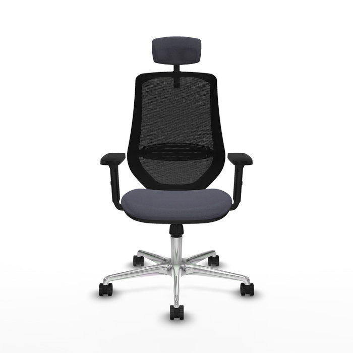 PIQUERAS Y CRESPO Silla de oficina Mardos con Mecanismo Sincro Gris y Negro PIQUERAS Y CRESPO Silla de oficina Mardos con Mecanismo Sincro Gris y Negro