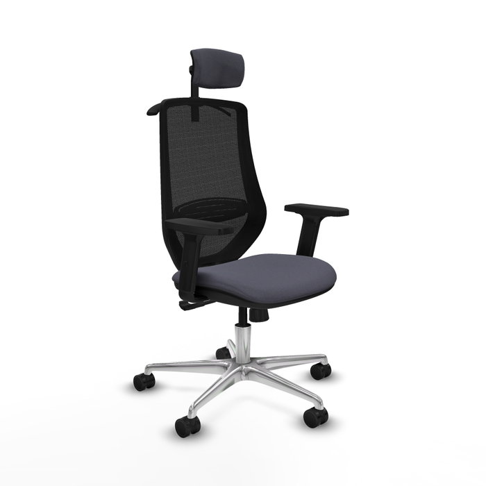 PIQUERAS Y CRESPO Silla de oficina Mardos con Mecanismo Sincro Gris y Negro PIQUERAS Y CRESPO Silla de oficina Mardos con Mecanismo Sincro Gris y Negro