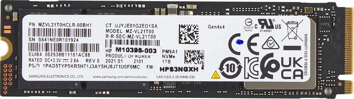 HP 1TB PCIe-4x4 NVMe M.2 SSD HP 1TB PCIe-4x4 NVMe M.2 SSD