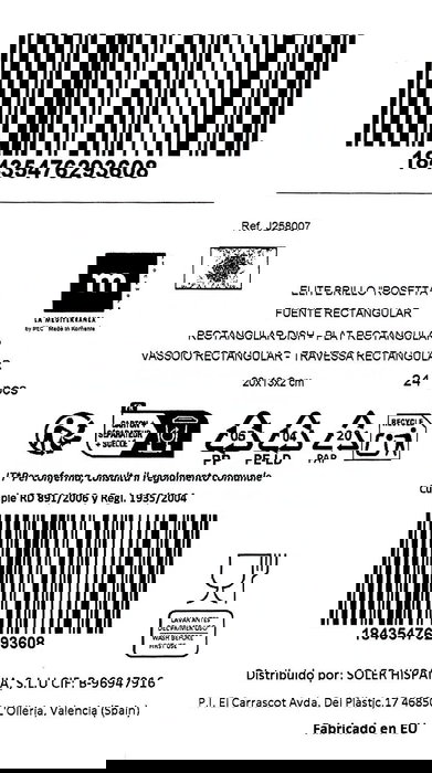 La Mediterranea Bandeja Rectangular Rosetta 20 cm x 13 cm (24 Unidades)