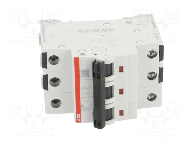 ABB S300P Interruptor magnetotérmico 3 polos 2A Curva C