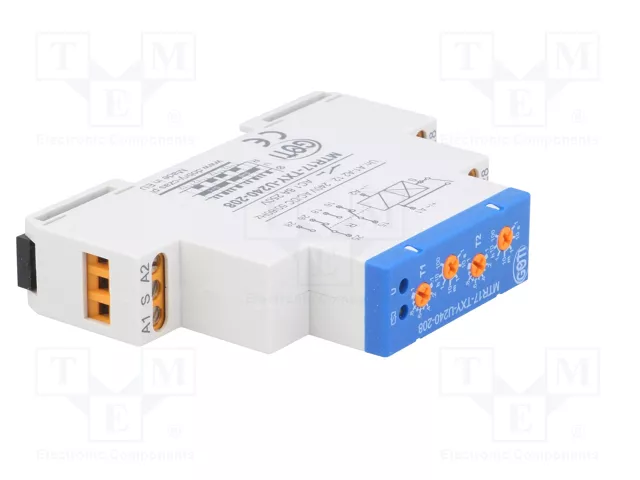 DOBRY CZAS MTR17-TXY-U240-208 Relé de tiempo 1s÷100h SPDT x2 DOBRY CZAS MTR17-TXY-U240-208 Relé de tiempo 1s÷100h SPDT x2