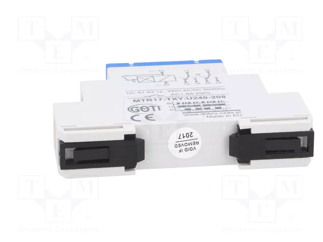 DOBRY CZAS MTR17-TXY-U240-208 Relé de tiempo 1s÷100h SPDT x2 DOBRY CZAS MTR17-TXY-U240-208 Relé de tiempo 1s÷100h SPDT x2