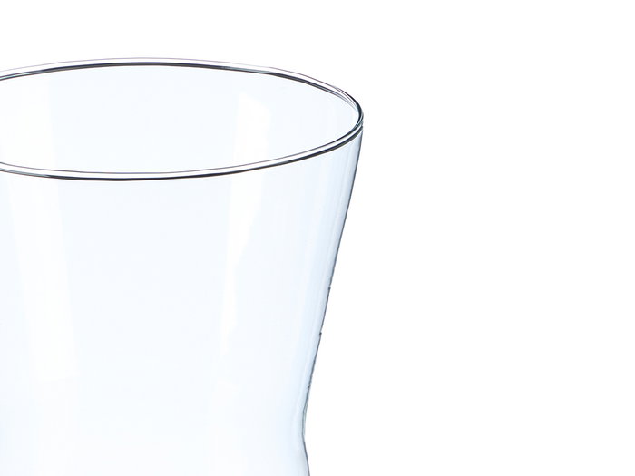Giftdecor Jarron Cristal Boca Ancha Transparente 26 cm (Set de 6)