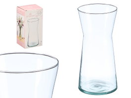 Giftdecor Jarron Cristal Boca Ancha Transparente 26 cm (Set de 6)