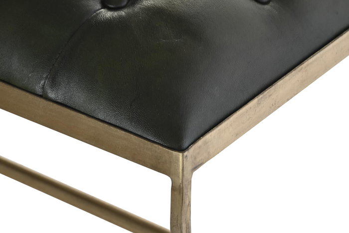 Descalzadora Vintage DKD Home Decor Verde Musgo Dorado 38 x 52 x 90 cm