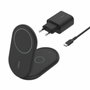 Belkin Base de carga inalámbrica 2 en 1 WIZ028VFbk magnética Qi2 15W plegable negra