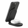 Belkin Base de carga inalámbrica 2 en 1 WIZ028VFbk magnética Qi2 15W plegable negra