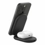 Belkin Base de carga inalámbrica 2 en 1 WIZ028VFbk magnética Qi2 15W plegable negra