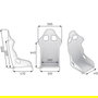 OMP Asiento Racing Baquet TRS-E Azul OMPHA0-0741-B01-041 Homologación FIA 8855-1999 para Motorsport, Circuito y Rally