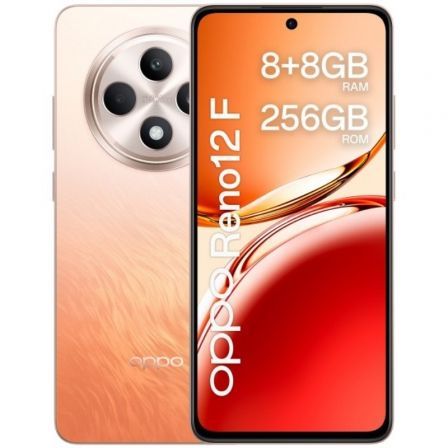 Oppo 631010000458 Smartphone Reno 12 F 256GB 8GB RAM Naranja 6.67" AMOLED 120Hz 50MP 5000mAh 45W Carga Rápida IP64 4G Oppo 631010000458 Smartphone Reno 12 F 256GB 8GB RAM Naranja 6.67" AMOLED 120Hz 50MP 5000mAh 45W Carga Rápida IP64 4G