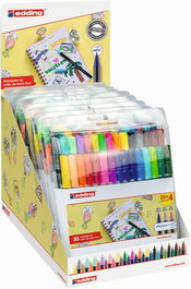 Edding 1200 Rotulador Punta Fibra Pack 30 Unidades Colores Clásicos/Neon/Pastel