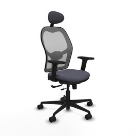PIQUERAS Y CRESPO Silla de oficina Jorquera con mecanismo Sincro/Traslack, Gris