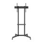 Aisens Soporte de Suelo Eco FT70TE-333 con Ruedas y Bandeja para DVD, Negro