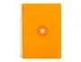 Antartik Cuaderno Espiral A4 Tapa Dura 80 Hojas 90gr Cuadro 4mm con Margen Color Mostaza