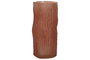 DKD Home Decor Jarrón de Cristal Mate Terracota 14x14x31,5 cm