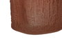 DKD Home Decor Jarrón de Cristal Mate Terracota 14x14x31,5 cm