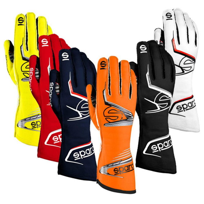 Sparco S00131411GFNR Guantes Arrow Evo Rg-7 Amarillo-Negro Talla 11 FIA 8856-2018 HTX Touch-S