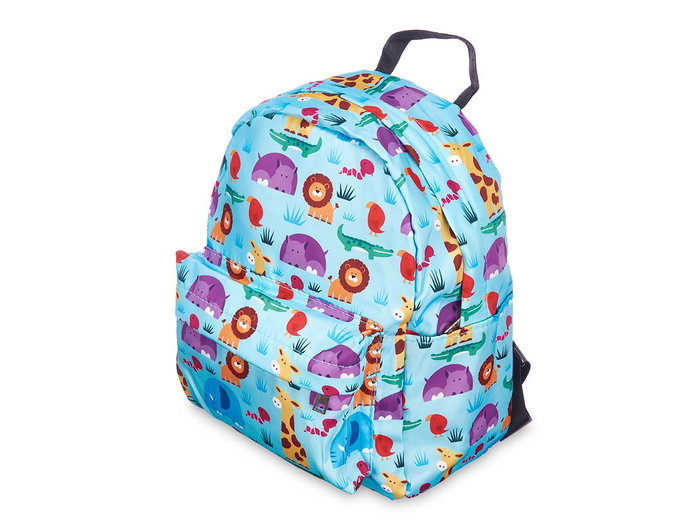 Pincello Mochila Infantil Animales Estampado Colorido 22x28x12cm (Set de 12)