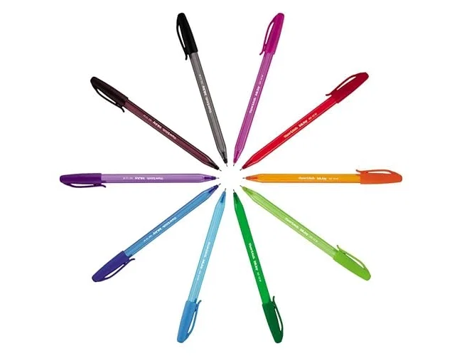 Paper Mate InkJoy 100 Bolígrafo Azul con Punta de 1 mm, Caja de 50 Unidades