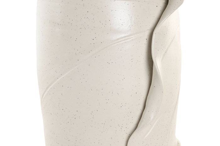 DKD Home Decor Jarrón Blanco Cerámica 21 x 40 x 21 cm Hoja